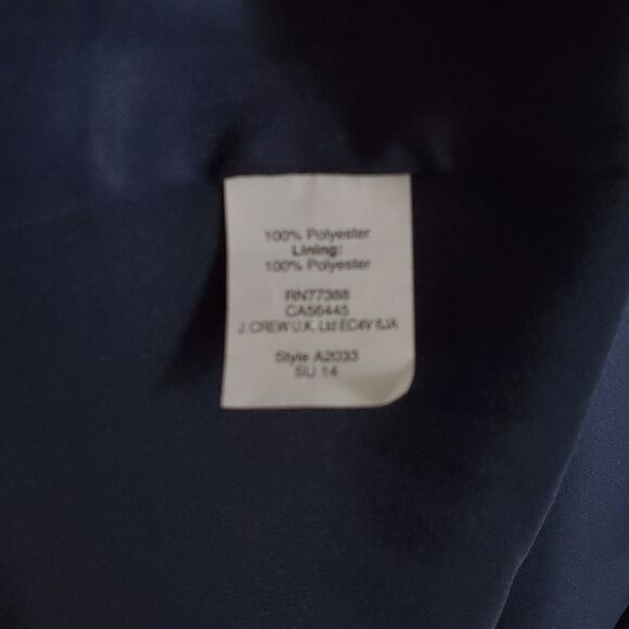 J. Crew Cameron Swiss Dot Dress in Navy with Pockets! Size 2 - Picture 7 of 7